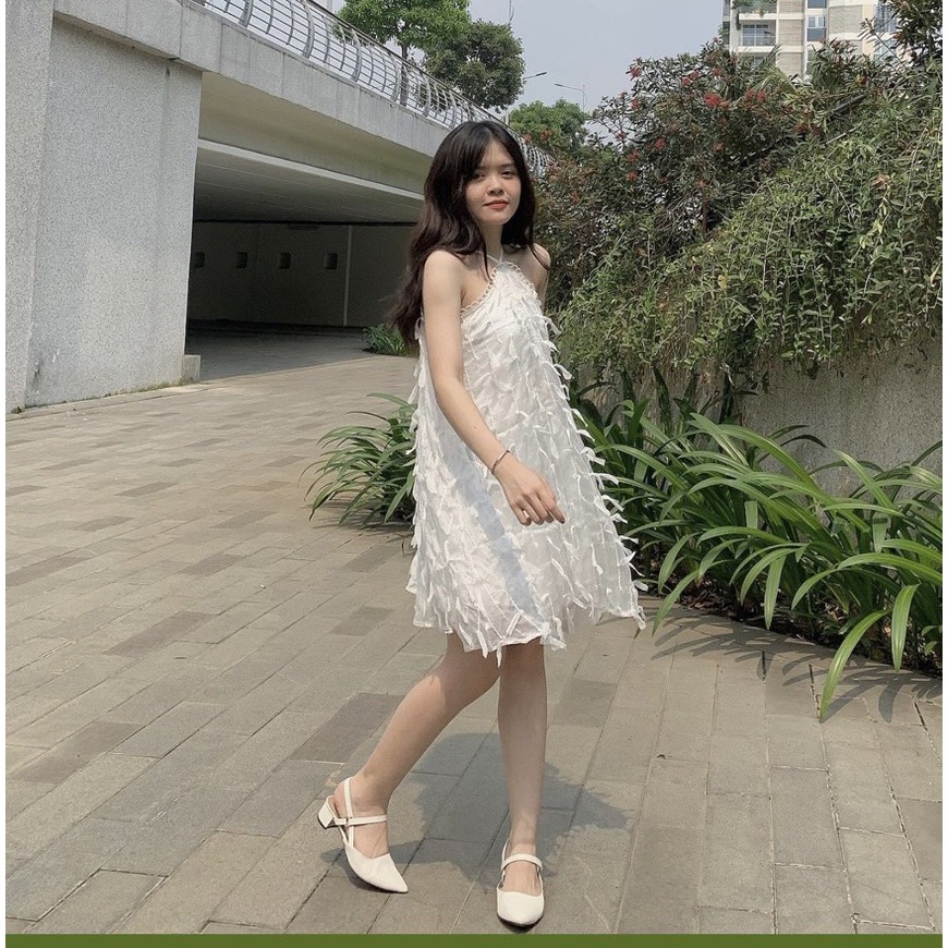 ĐẦM YẾM LÔNG VŨ TRẮNG KEM