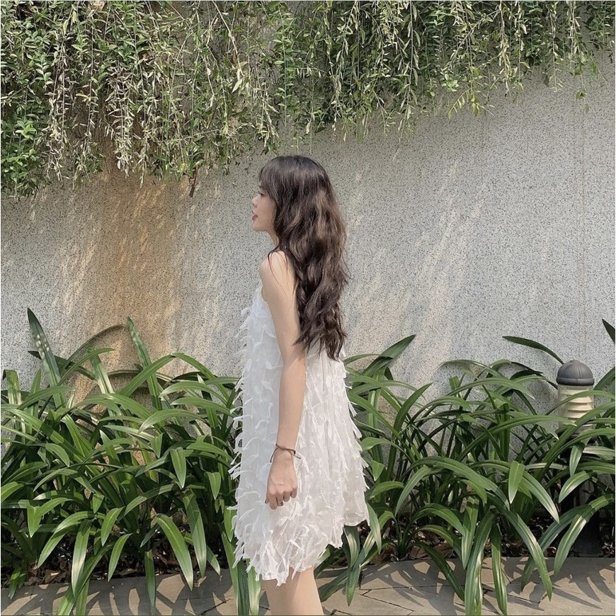 ĐẦM YẾM LÔNG VŨ TRẮNG KEM