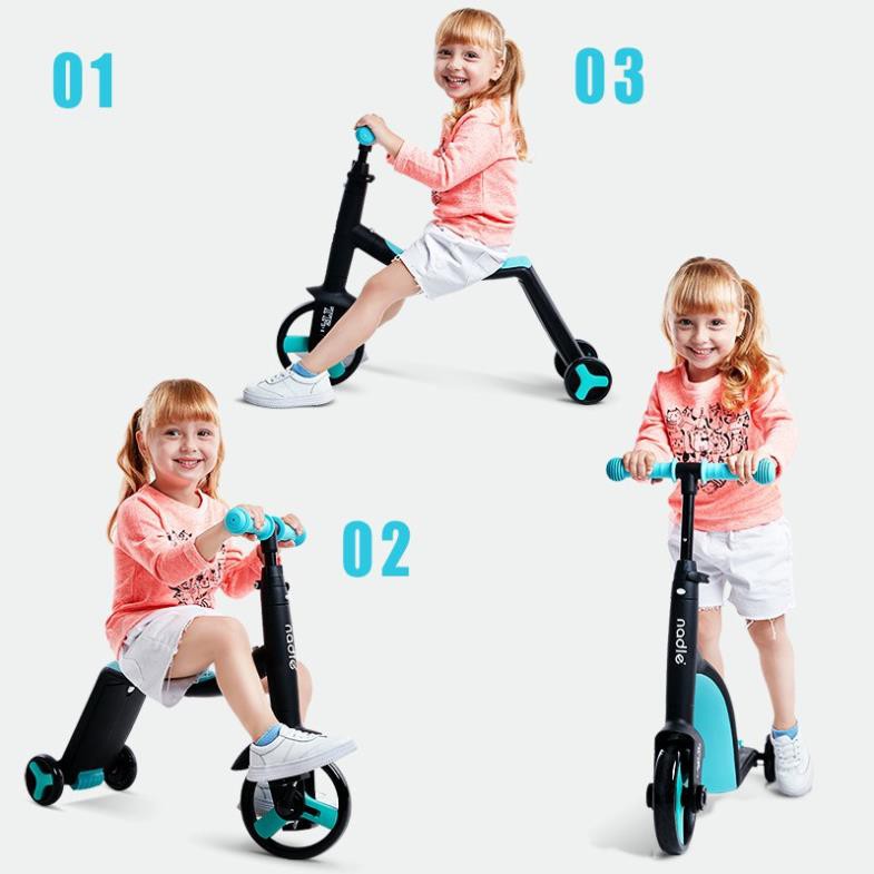 ⚡️Xe Scooter Nadle 3 in 1 Cho Trẻ Từ 1- 6 tuổi, Giúp Bé Vận Động Cơ Thể, Bảo Hành 12 Tháng
