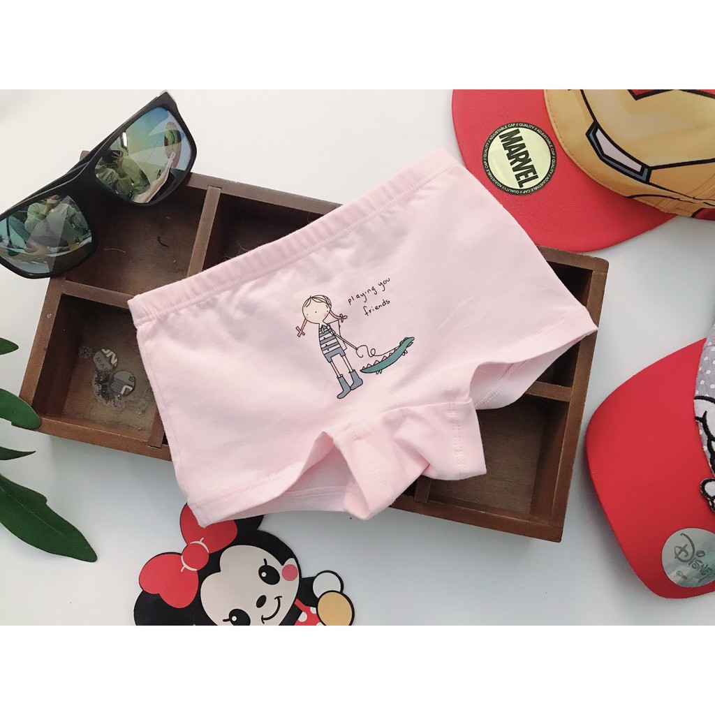 SET 3 QUẦN LÓT ĐÙI CHO BÉ GÁI CAYABE TEENGO HÌNH BÉ GÁI DỄ THƯƠNG (QUẦN ÁO TRẺ EM)