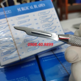 Hộp 100 lưỡi dao phẫu thuật 15c dùng trong phẫu thuật nha chu