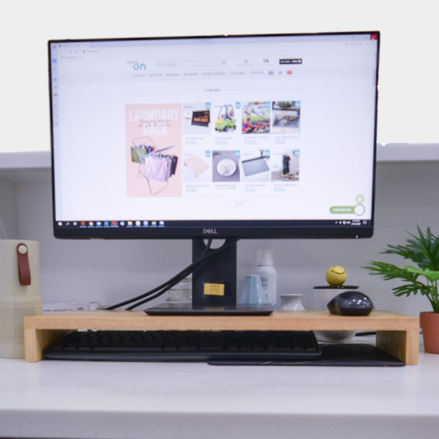 Kệ gỗ kê màn hình máy tính Monitor Stand - Gỗ Thông Nhập Khẩu