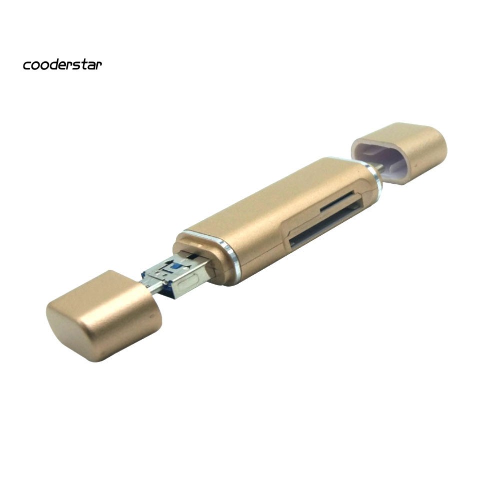Đầu Đọc Thẻ Nhớ 5 Trong 1 Cổng Micro Usb 3.1 Type-C Tf Sd Cho Điện Thoại Android