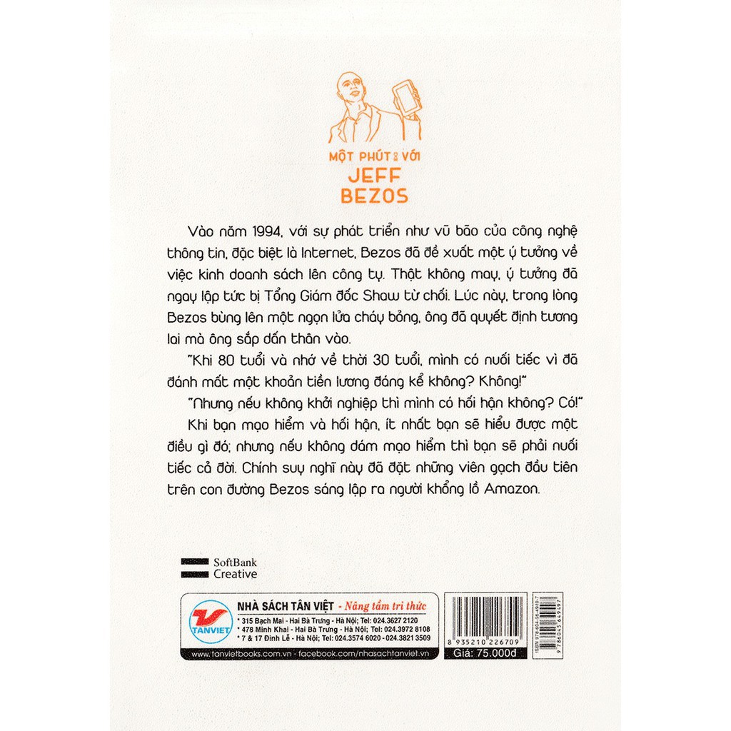 Sách - Một Phút Với Jeff Bezos - 77 Triết Lý Kinh Doanh Của Ngưới Sáng Lập Amazon | BigBuy360 - bigbuy360.vn
