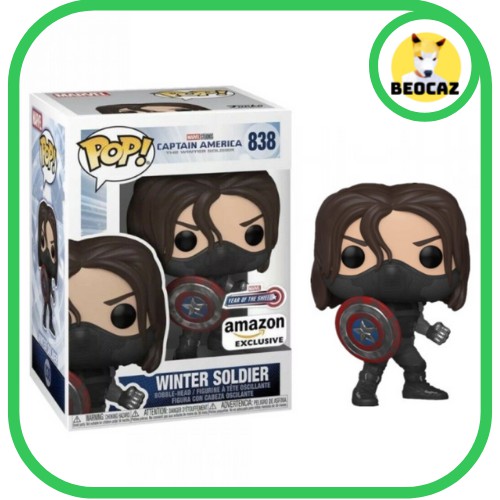 [Full Box Tặng Hộp Bảo Vệ] Mô hình Funko unoff nội địa Trung Winter Soldier Chiến Binh Mùa Đông Avengers siêu anh hùng