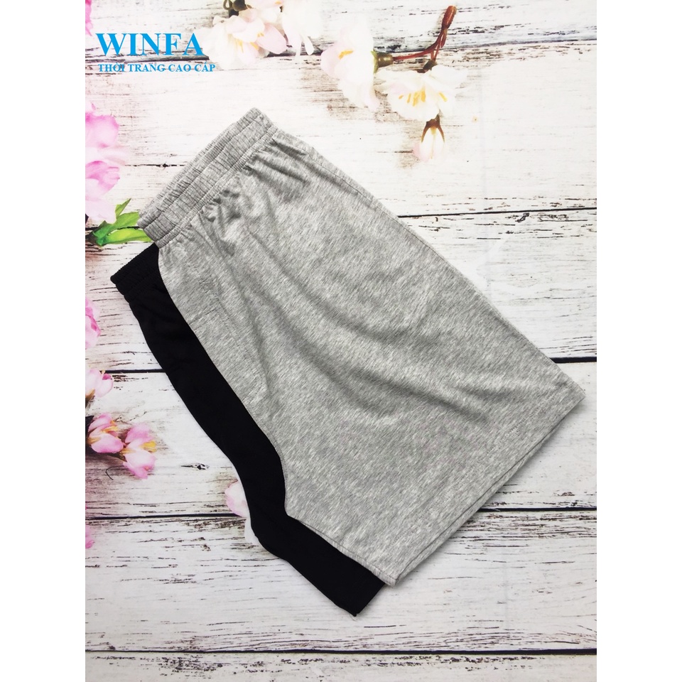 Combo 4 quần đùi nam, mặc ở nhà, mặc ngủ - quần thun nam - cotton co giãn 4 chiều, thoáng mát - 4 màu ngẫu nhiên