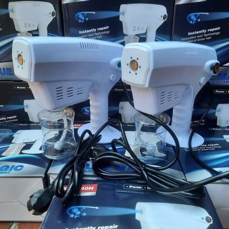 máy phun sương nano phục hồi tóc. hấp dầu hoặc hỗ trợ phục hồi tóc nát khi làm hóa chất