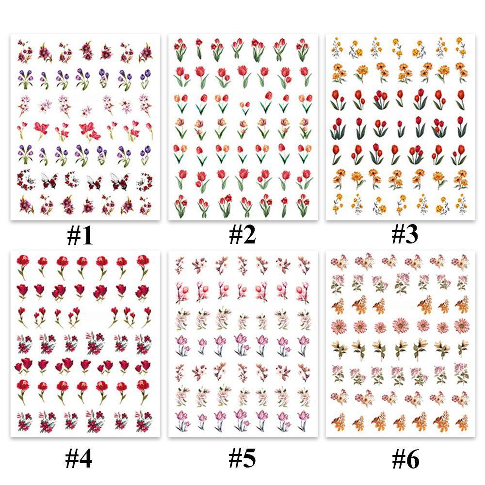 1 Tờ Nhãn Dán Trang Trí Móng Tay Nghệ Thuật Tự Dính