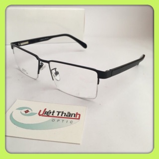Gọng kính kim loại nửa viền nhận làm cận viễn loạn theo yêu cầu