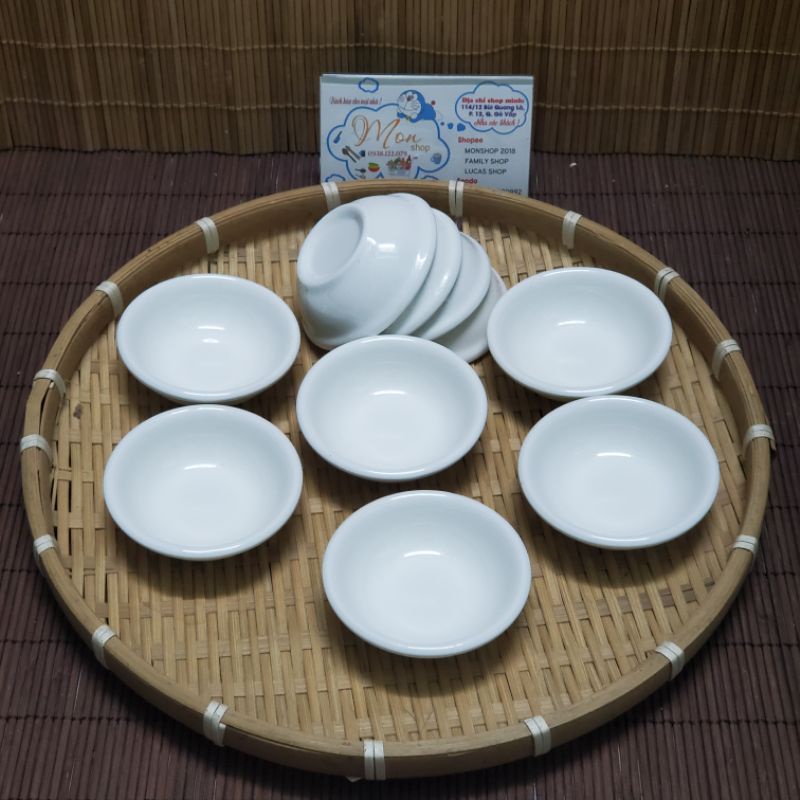 💢💢 👉10 Chén nước tương nhỏ sứ trắng cao cấp