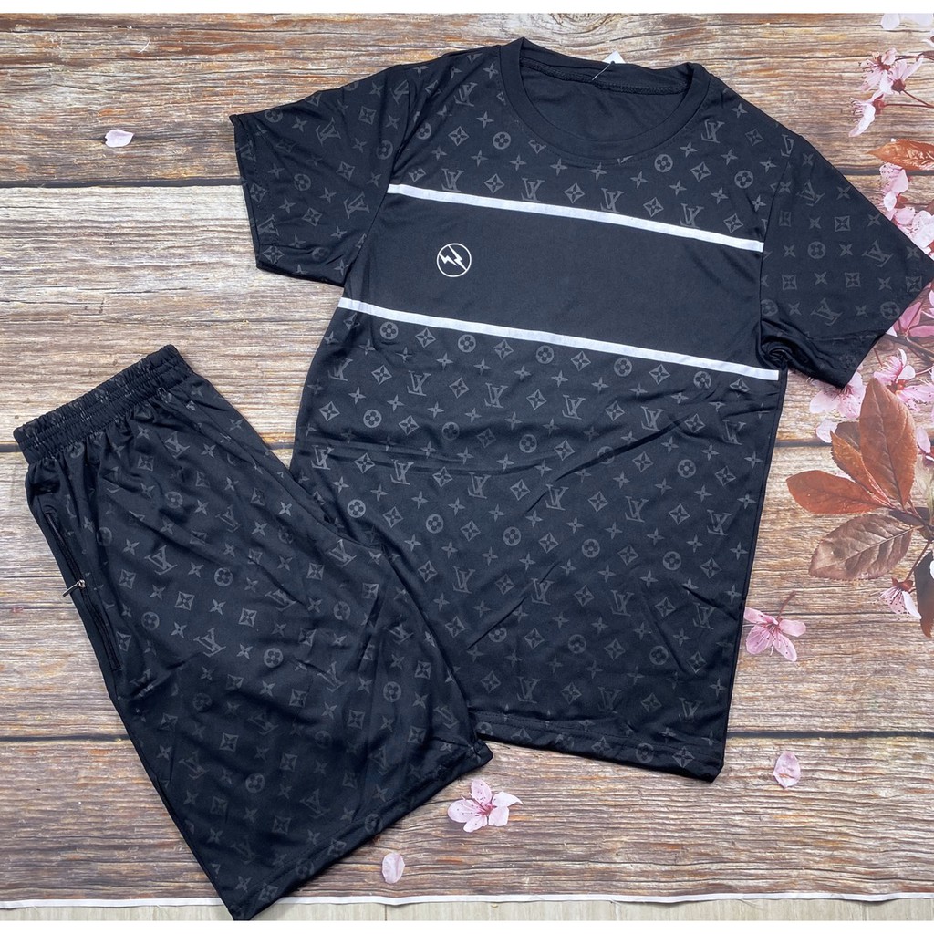 [BN11] Bộ Quần Áo Thun Phông Nam Cổ Tròn Tay Lỡ In Logo Chất Liệu Thun Lạnh Mềm Mịn Hàng FullSize | BigBuy360 - bigbuy360.vn