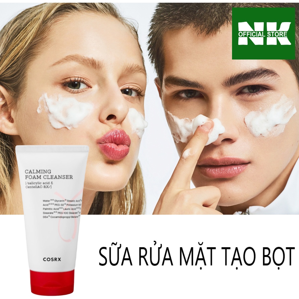 Sữa rửa mặt COSRX Calming Foam Cleanser 150ml Chính Hãng - Da Nhạy Cảm