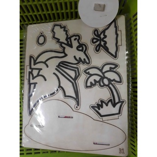 Tranh tô bọt biển slime 3D bằng gỗ