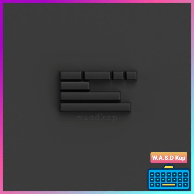 Bộ nút bàn phím | Bộ keycap Akko SAL White on Black | Akko SAL WOB