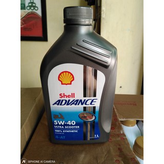 Dầu nhớt xe máy Shell Advance - Ultra Scooter 5w40 (1L)