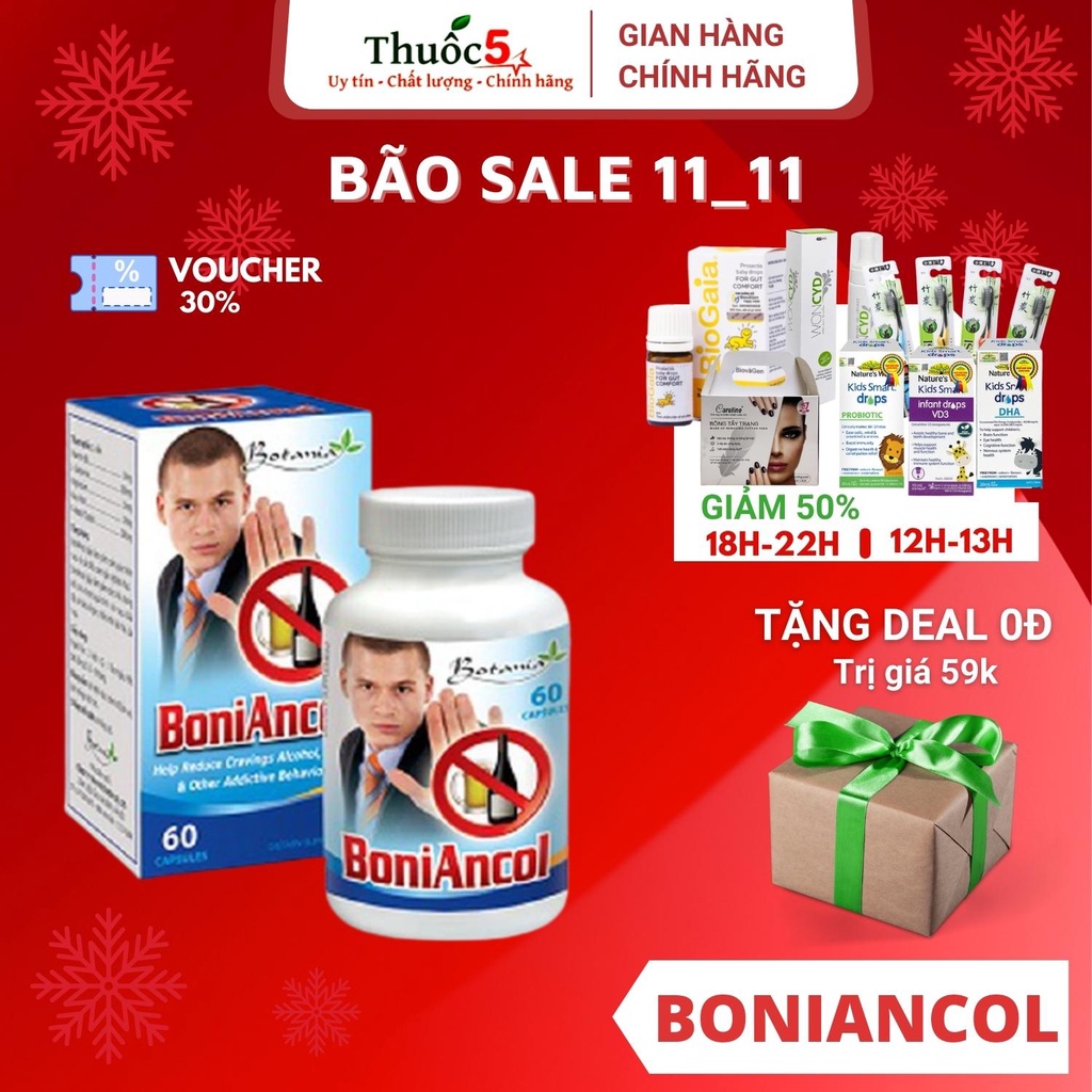 Viên Uống BoniAncol - Giải Pháp Cho Người Cai Rượu Bia