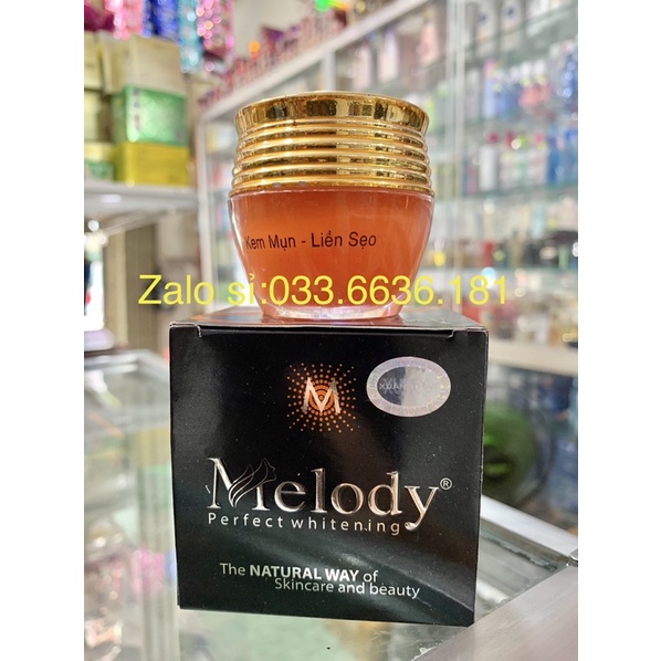 Kem Melody giảm mụn ,liền sẹo và dưỡng trắng da hủ 15G