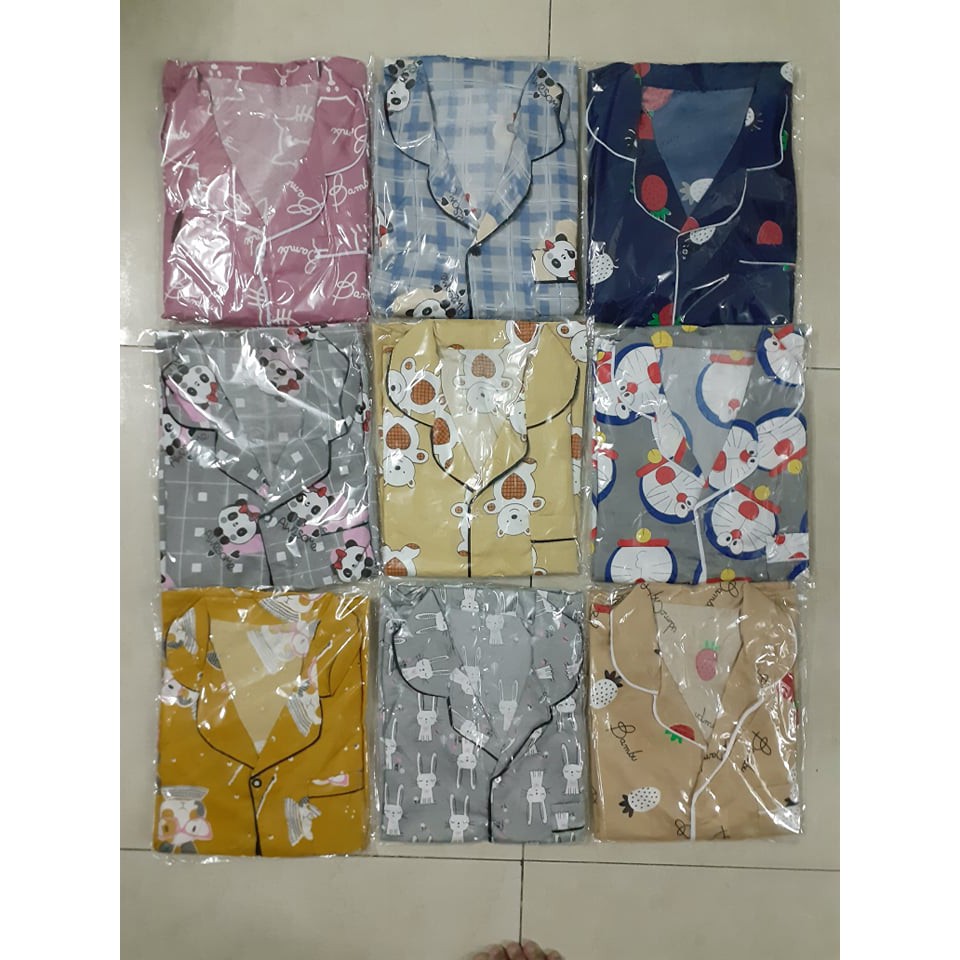 🌈Mẫu ngẫu nhiên🌈 Pizama Tay dài Quần Dài 42-57kg | BigBuy360 - bigbuy360.vn