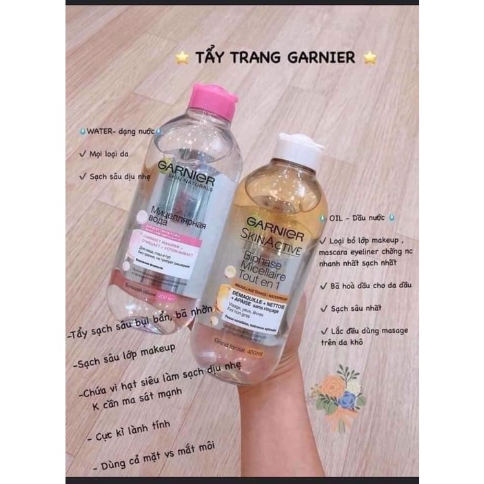 Tẩy Trang Garnier Micellaire Tout En 1 400ml