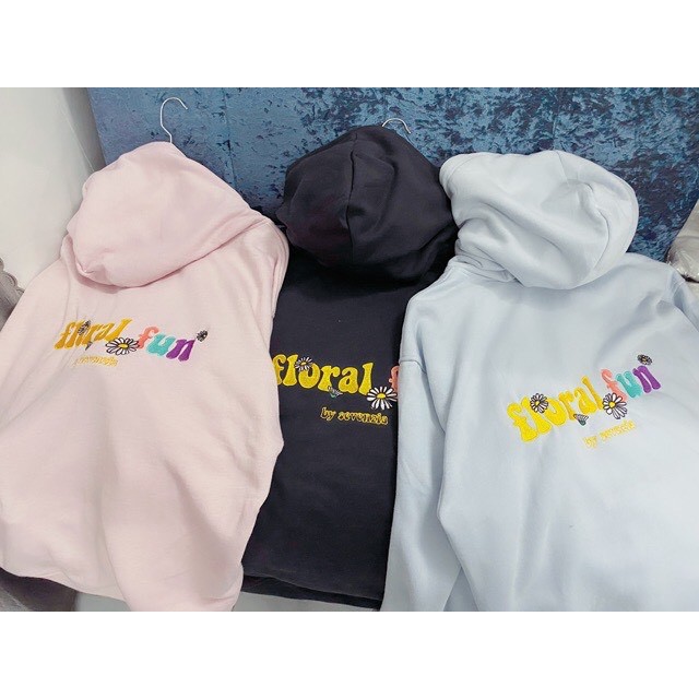 Áo khoác unisex form rộng Nỉ Floral Fun, nam nữ ulzzang WIND | BigBuy360 - bigbuy360.vn