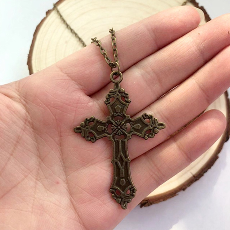 Tmdbyx Vòng Cổ Choker Dài Mặt Chữ Thập Phong Cách Gothic Cổ Điển Thời Trang Dành Cho Nam Và Nữ