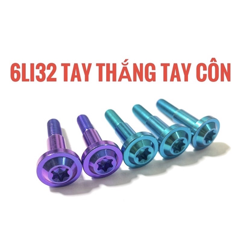 ỐC TITAN 6Li32 GẮN TAY CÔN , TAY THẮNG CÁC LOẠI XE SIÊU ĐẸP