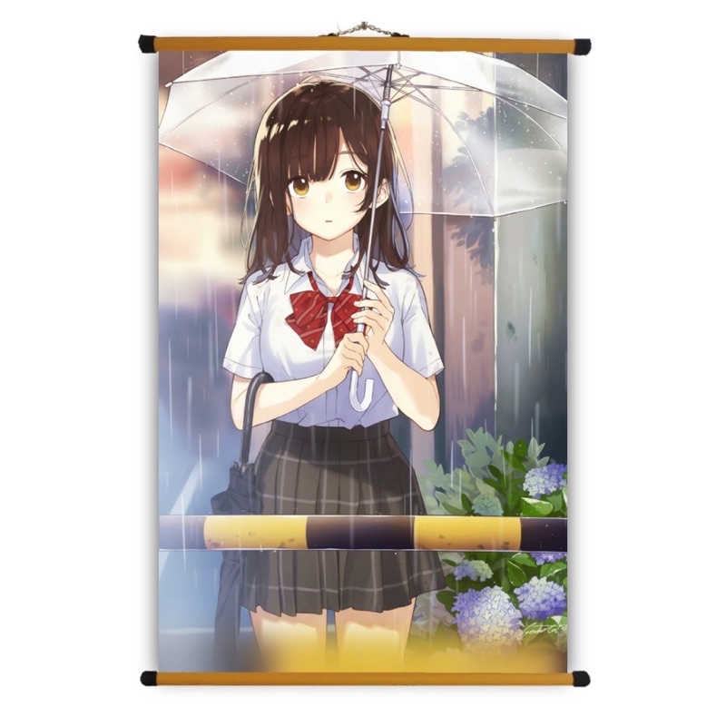 Poster Vải Sayu Ogiwara Anime Hige wo Soru. Soshite Joshikousei wo Hirou