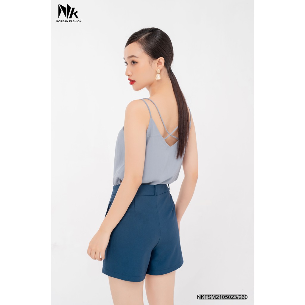 Áo 2 Dây Đan Chéo NK FASHION Phong Cách Thời Trang Quyến Rũ, Sang Chảnh, Vải Hàn Cao Cấp NKFSM2105023
