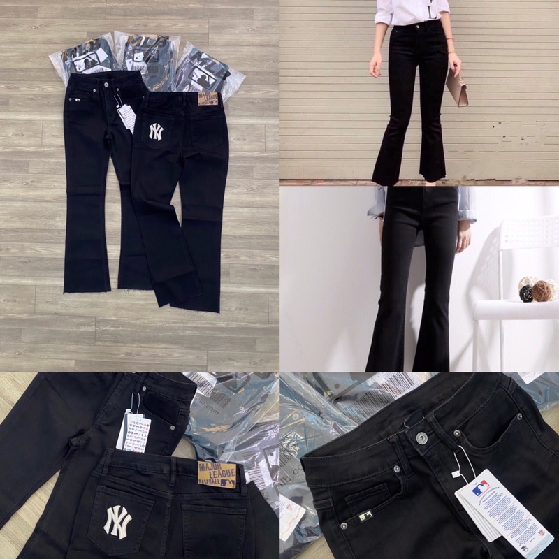 Quần jean basic YANKEES ml//b Logo thêu FULL TAG CODE Chuẩn Hãng
