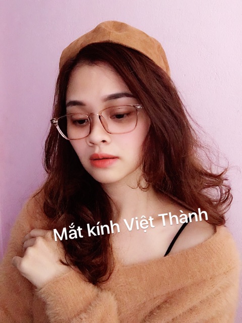 Gọng kính dẻo cận 0 đến 6 độ hot nhất 2018 vuông bầu fullbox