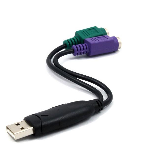 Cáp chuyển đổi USB ra 2 cổng PS/2 dành cho phím chuột | WebRaoVat - webraovat.net.vn