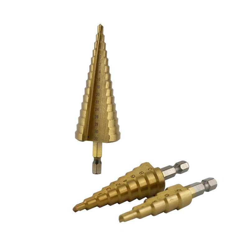 Bộ mũi khoan tháp 3 bước thẳng 4-32mm