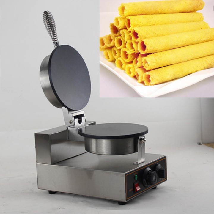 Máy Làm Bánh Kếp, Làm Bánh Ốc Quế, Bánh Tráng 2 Mặt Trơn, Trứng Gà Non, Bánh Waffle Công Nghiệp