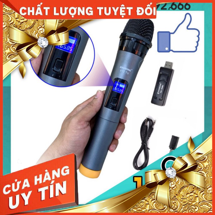 [GIÁ TỐT NHẤT] MICRO KHÔNG DÂY ĐA NĂNG ZANSONG V12 chất lượng - Hàng chất lượng