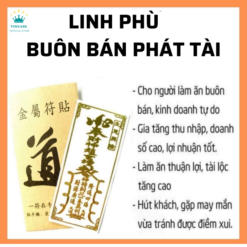 Linh Phù Dán Điện Thoại Phù Hợp Với Tất Cả Các Dòng Điện Thoại-Vincase