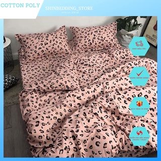 [Giá rẻ] Set Ga Poly Da Beo Hồng Uy tín