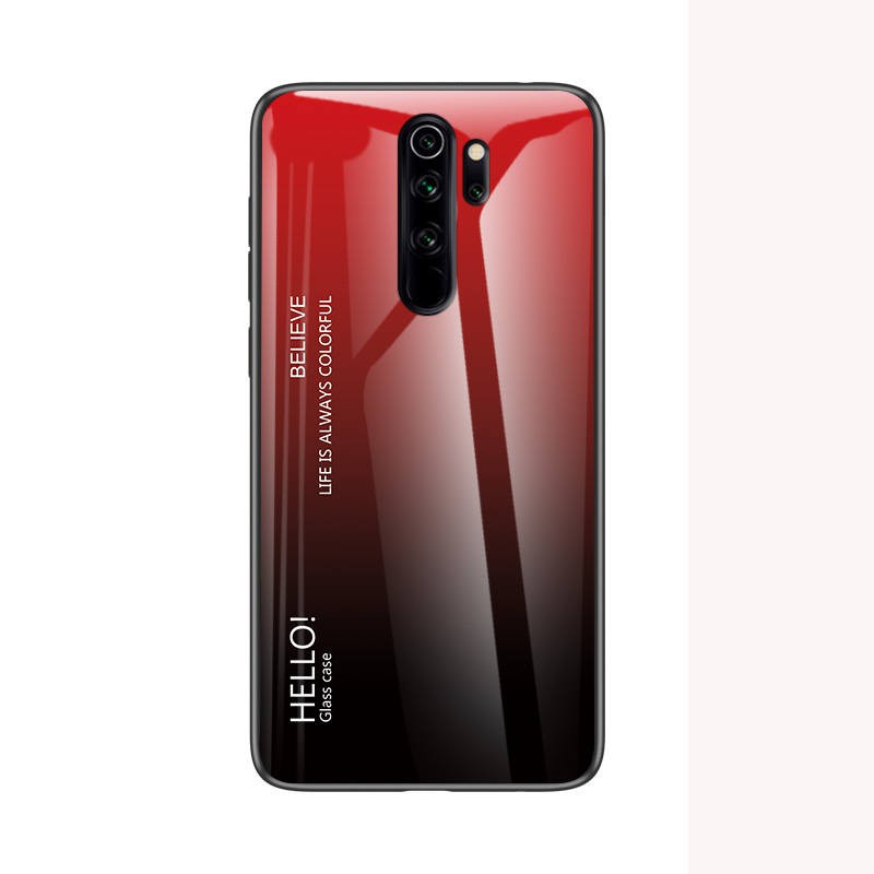 Ốp Điện Thoại Kính Cường Lực Màu Gradient Cho Xiaomi Redmi Note 8 Pro Note8