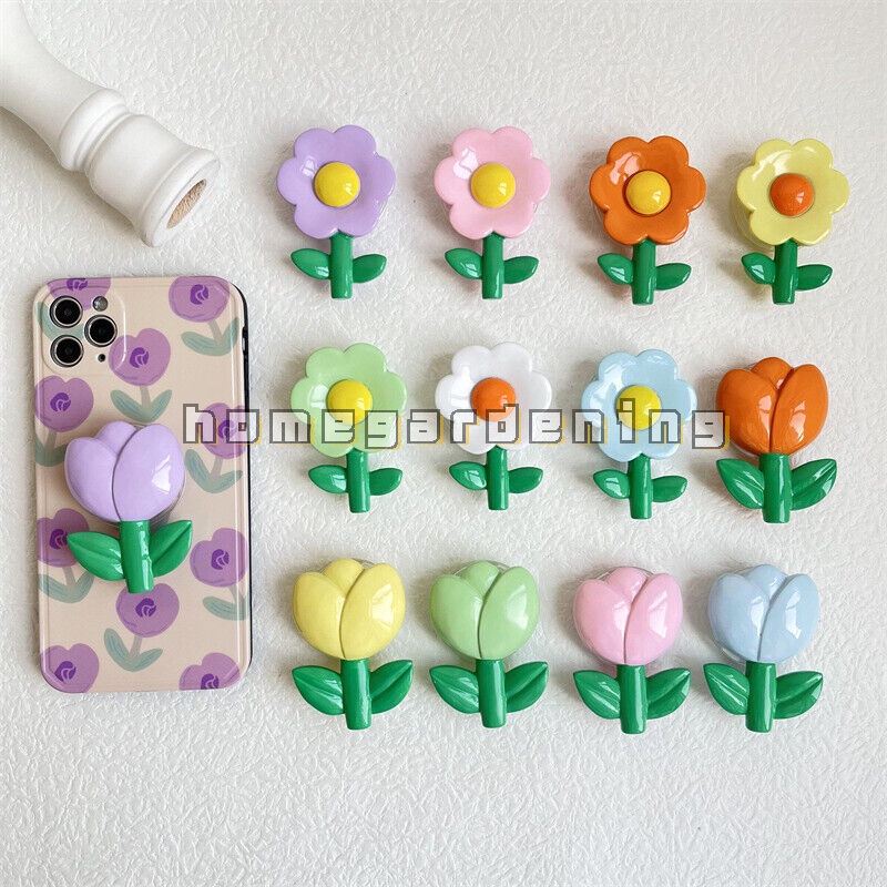 Giá Đỡ Điện Thoại Dạng Nhẫn Hình Hoa Tulip