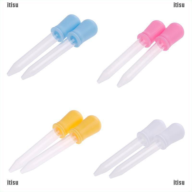 Set 2 Ống Bơm Chất Lỏng Bằng Silicone Cho Bé Uống Thuốc