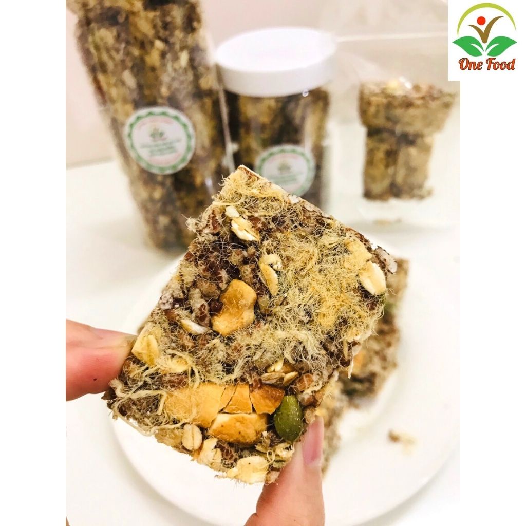 Thanh Gạo Lứt Ngũ Cốc Granola, THANH GẠO LỨT NGŨ CỐC DINH DƯỠNG CHÀ BÔNG, Bánh Dinh Dưỡng, OneFood68