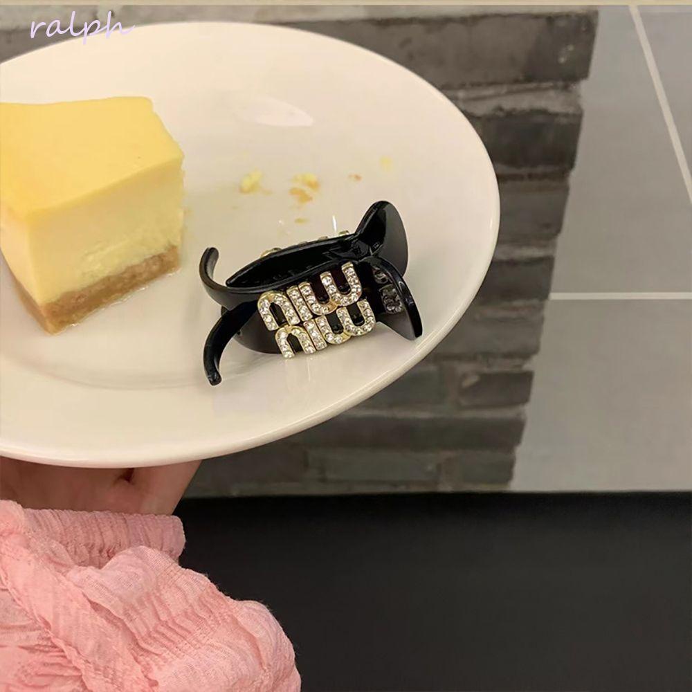 Kẹp Tóc Đuôi Ngựa Nhựa In Chữ Phong Cách Hàn Quốc Đơn Giản Cho Nữ