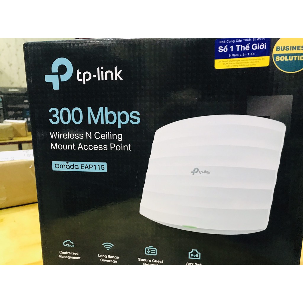 Bộ phát TP link EAP 115  gắn trần Wi-Fi