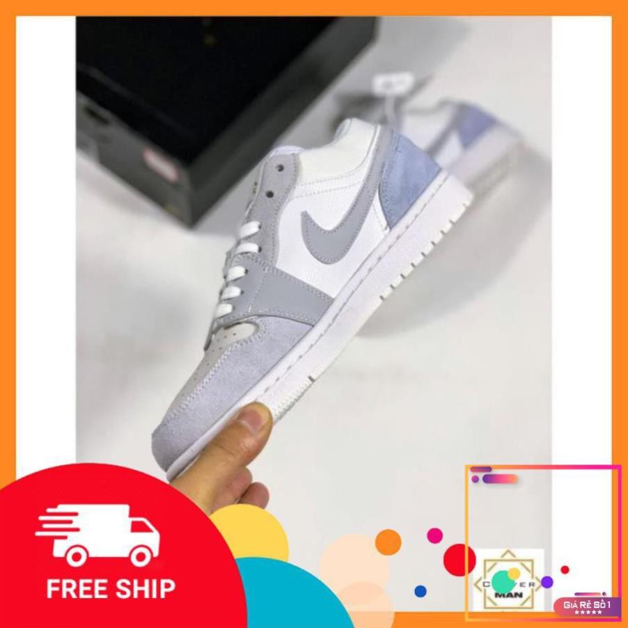 [FREESHIP-BẢO HÀNH 12 THÁNG] Giày thể thao AIR JORDAN 1 low Paris cổ thấp xám xanh cực đẹp CỰC ĐẸP -po1