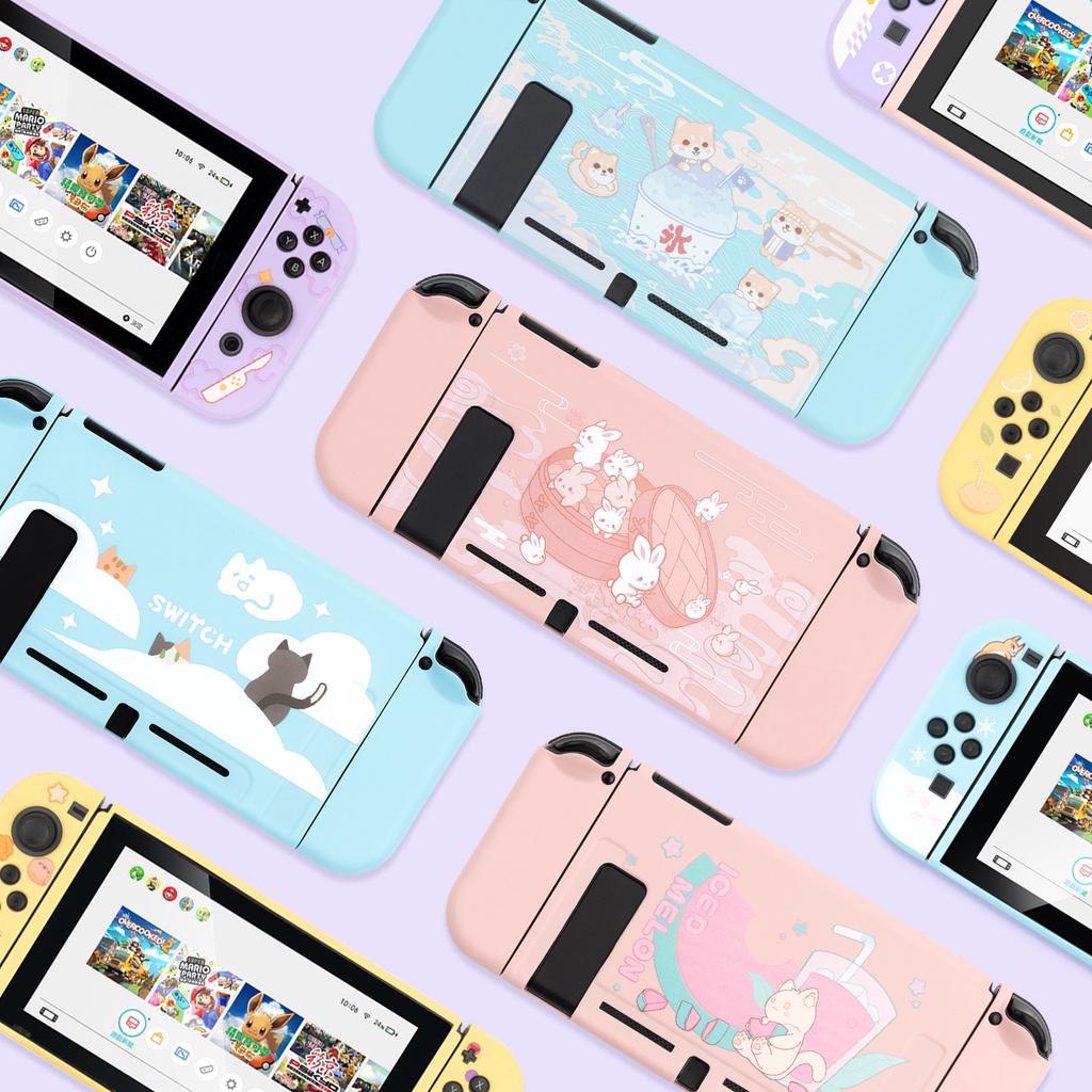 Vỏ bảo vệ nhiều họa tiết dễ thương cho máy chơi game Nintendo Switch
