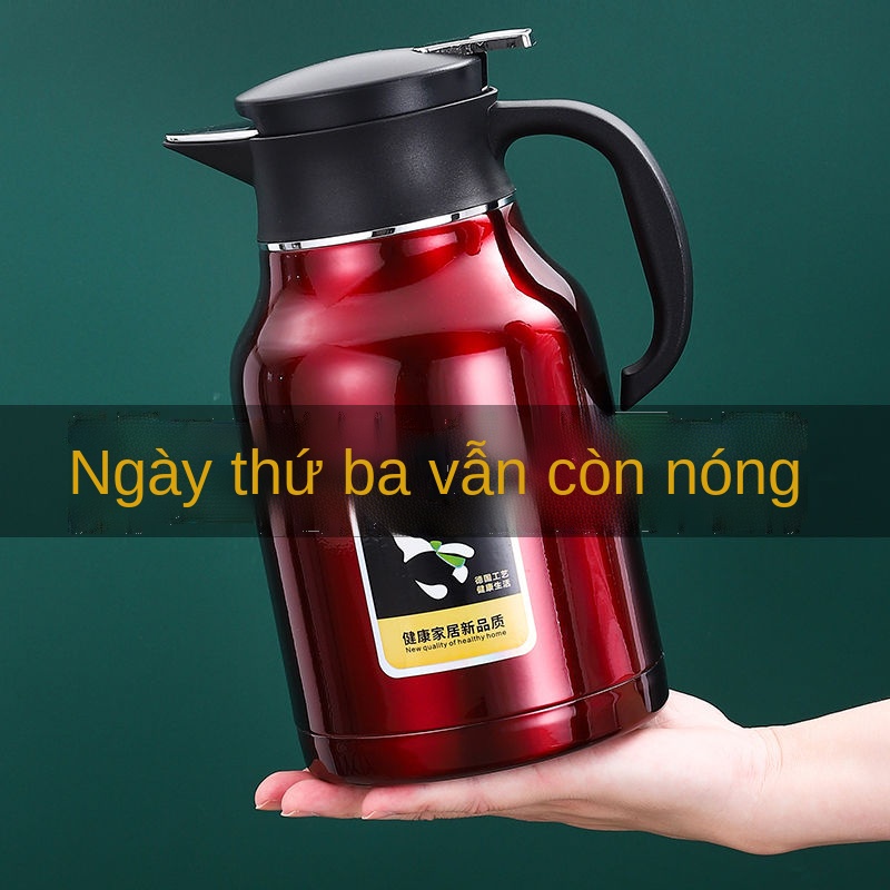 ☾✘﹍Bình cách nhiệt của Đức Ấm đun nước gia đình Inox 304 người lớn bình giữ nhiệt chân không ấm đun chân không dung tích