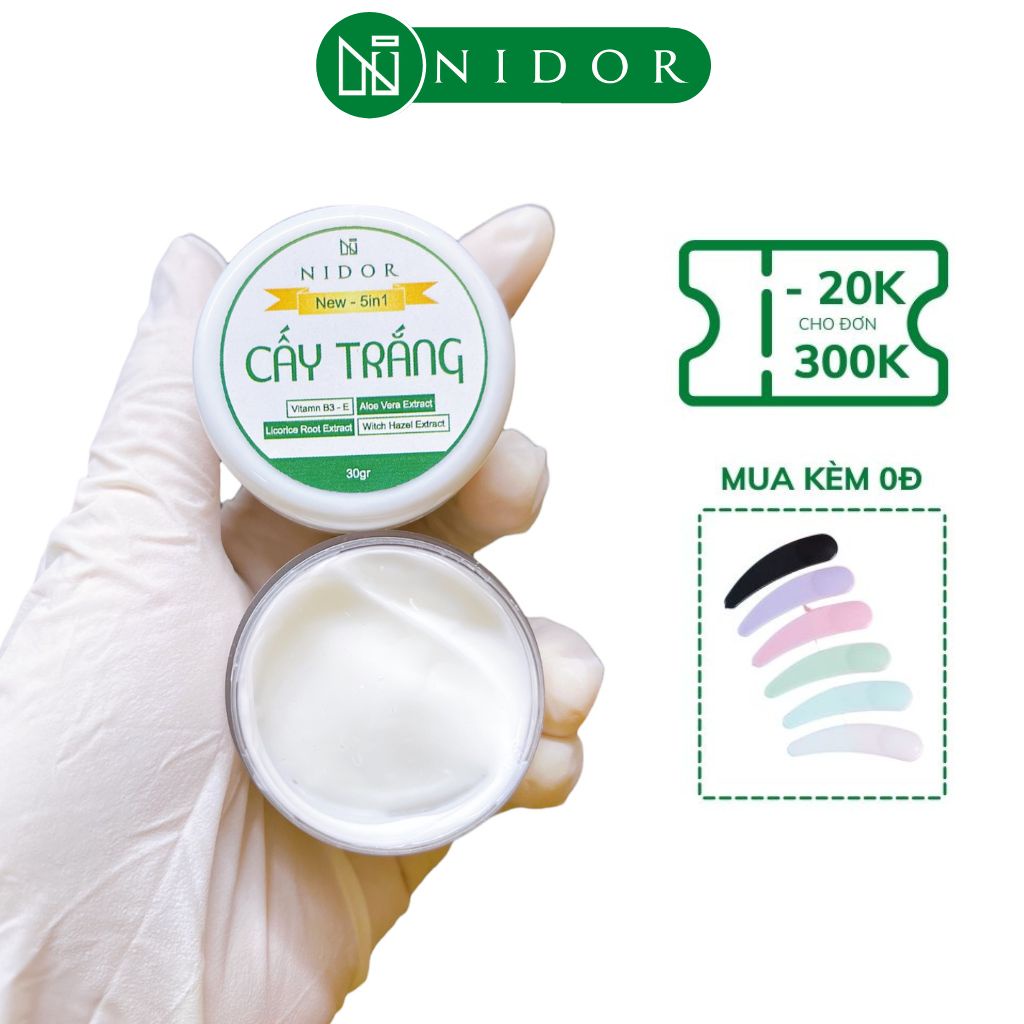 Cấy trắng da cực mạnh pha kem 30g