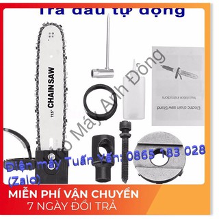 [Giá Sốc] Lưỡi cưa xích gắn máy mài CHAIN SAW - luoi cua xich gan may mai - Có bình tra dầu tự động gắn liền
