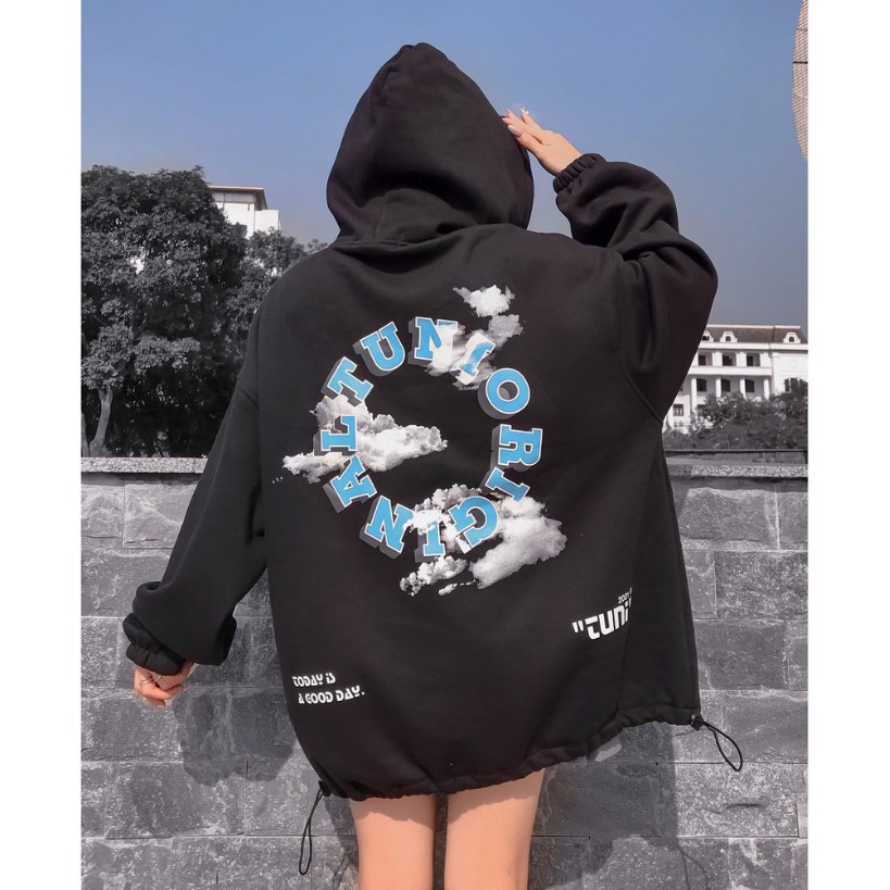 ÁO KHOÁC NỈ HOODIE FORM RỘNG CÁ TÍNH