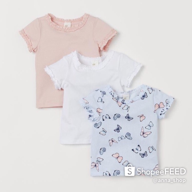 [Authentic] Set áo/quần bé gái HM