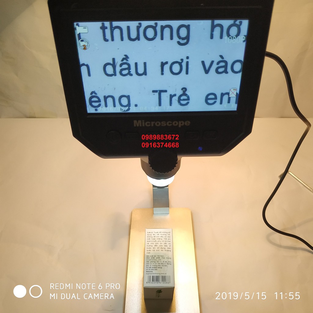 Camera liền màn hình, soi mạch điện tử